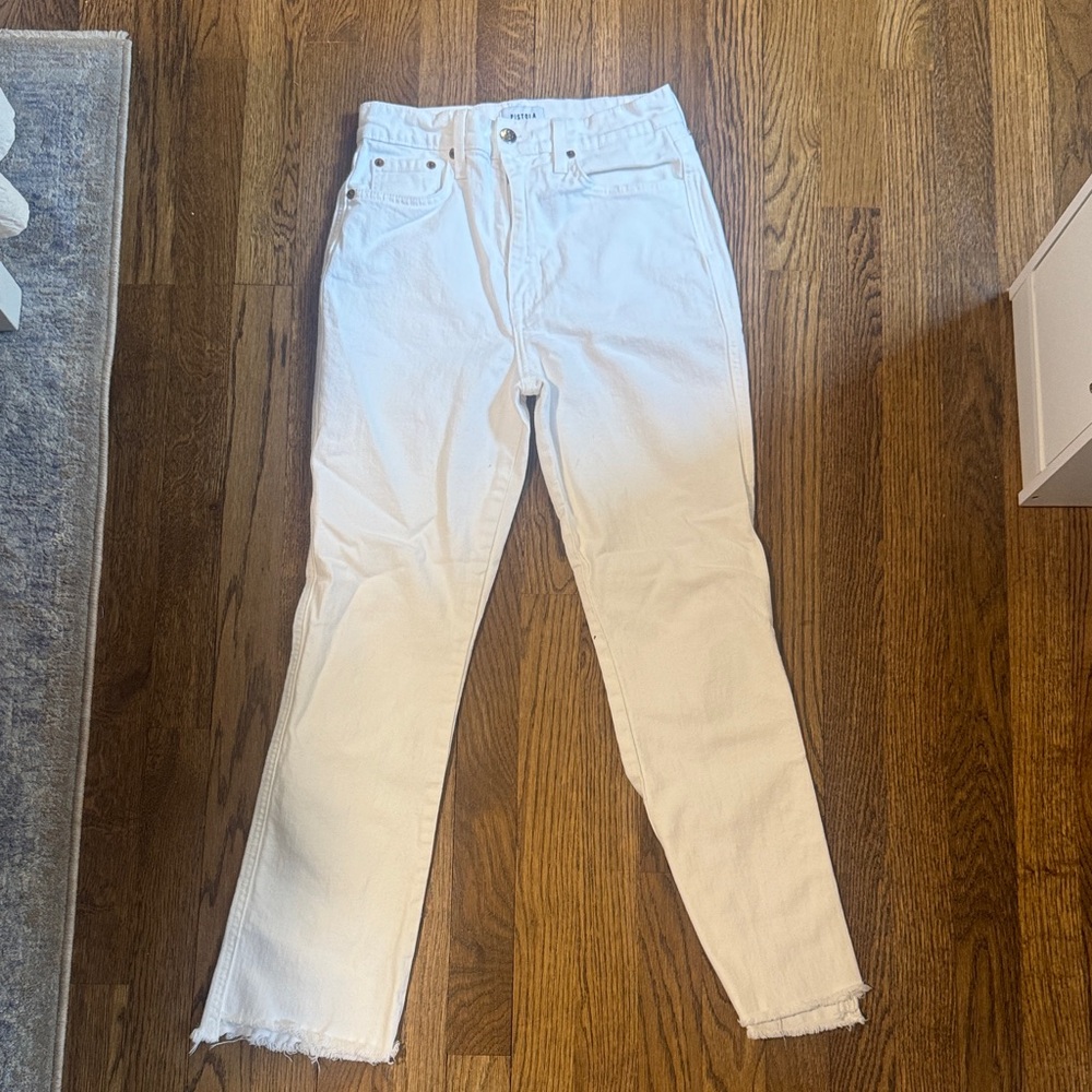 Pistola White Straight Leg Women's Jeans